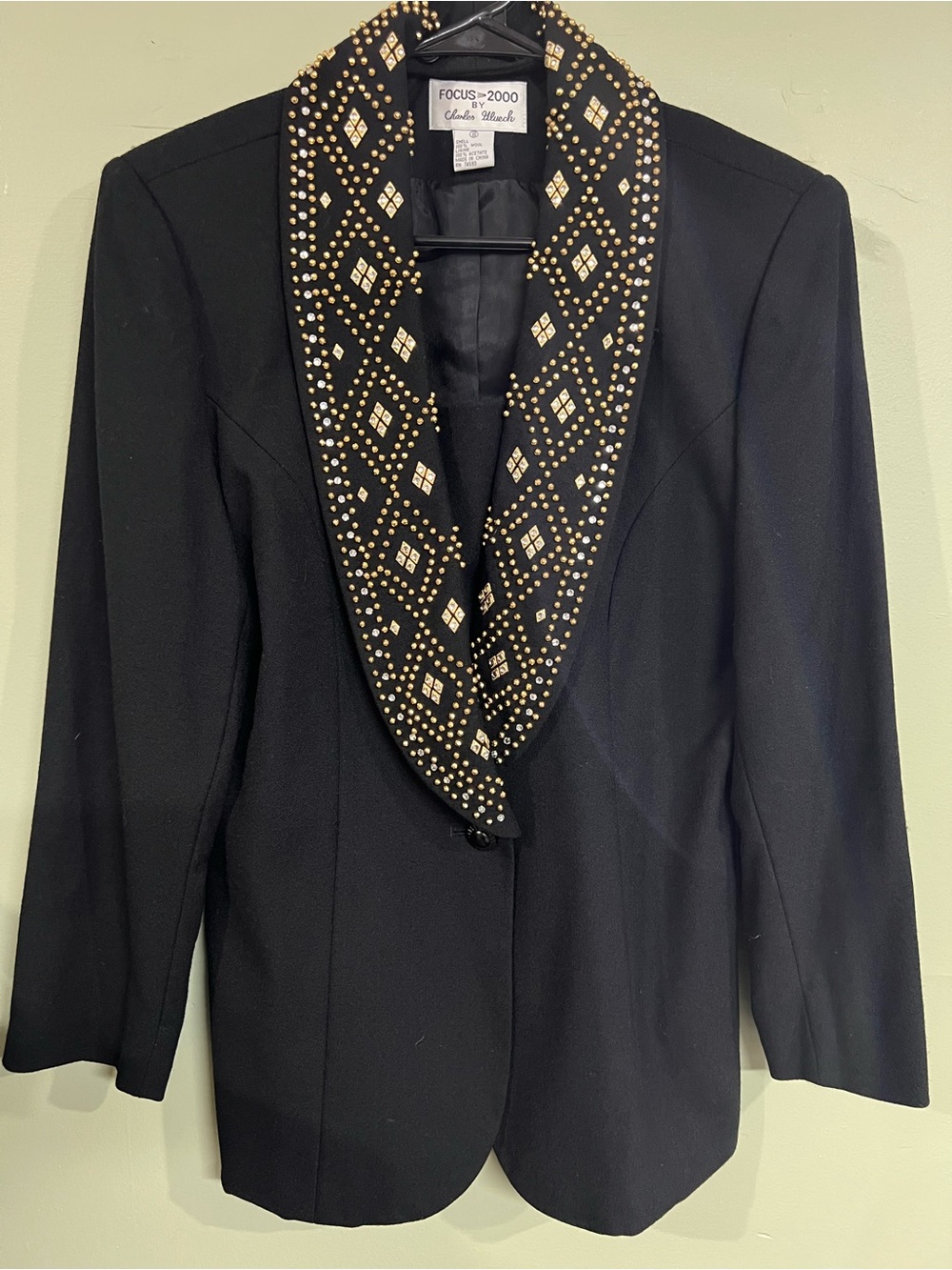 Black embellished blazer